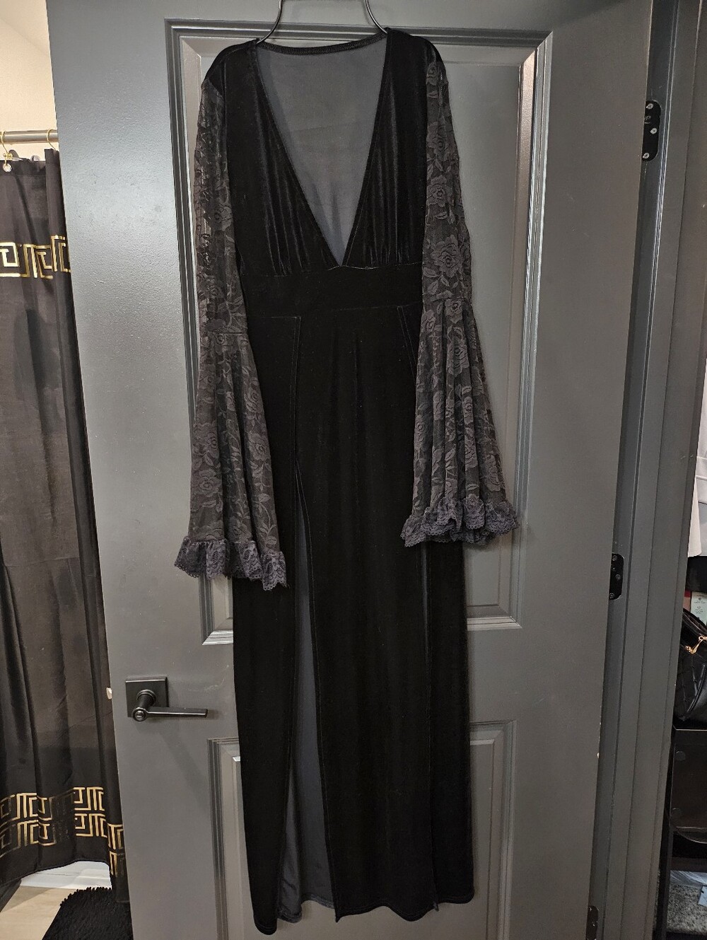 Black Split Dress